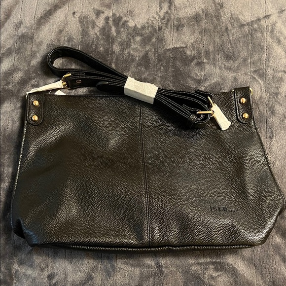 Bella Russo Handbags - Black Leather Crossbody Bag